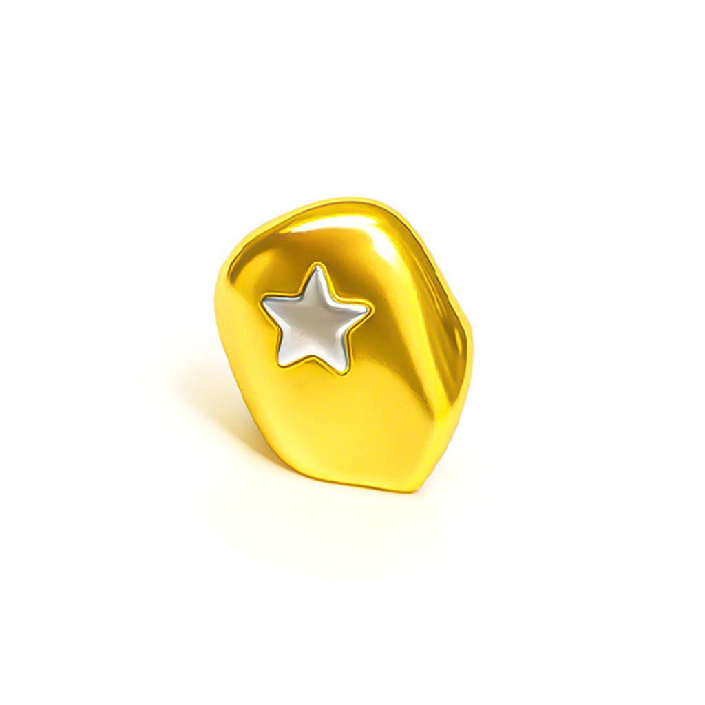 Picture of Gold tooth with star